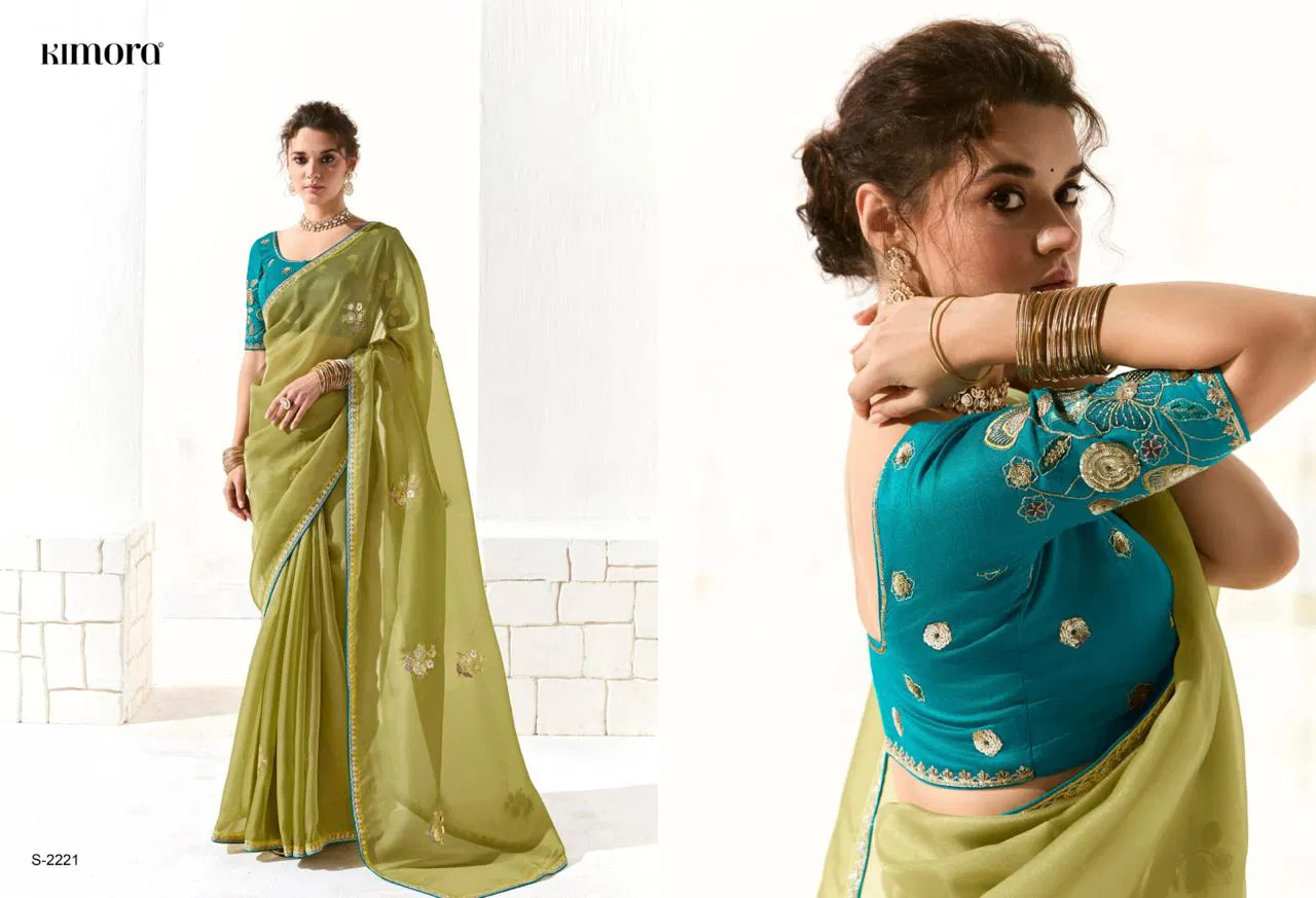 Runway By Kimora Organza Tissue Designer Saree Wholesale Shop In Surat